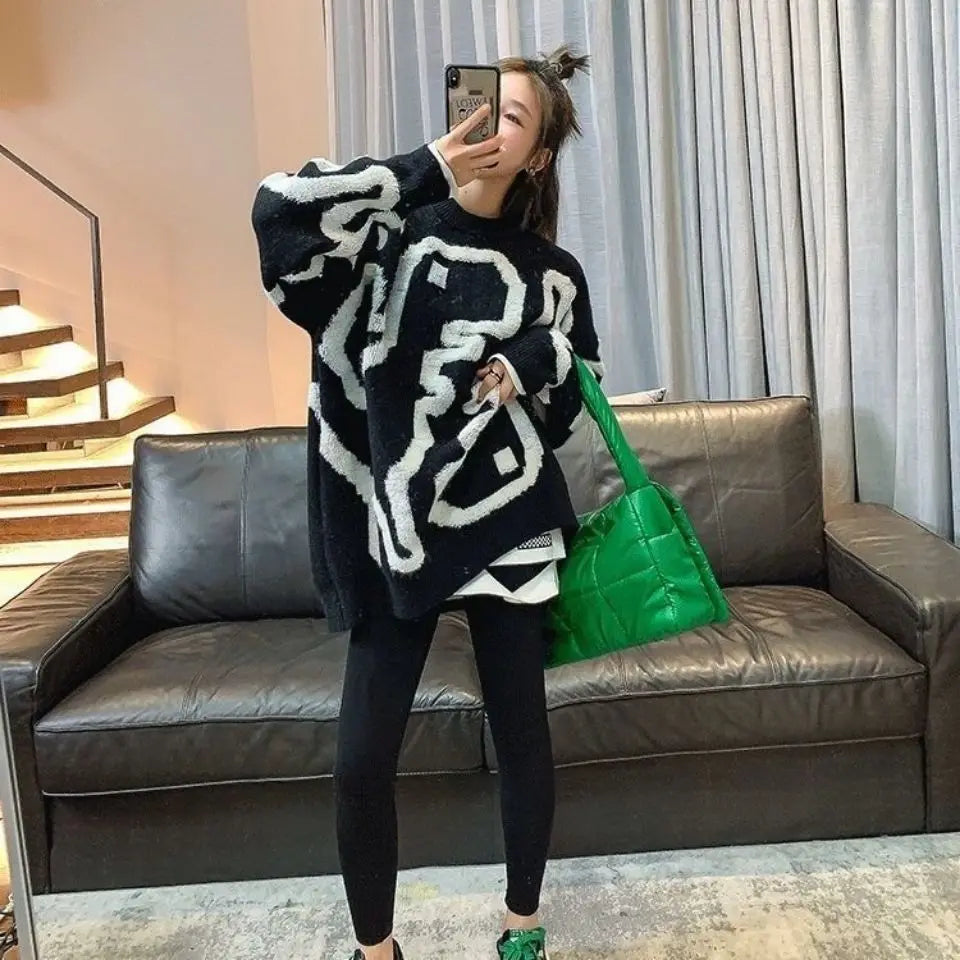 Casual Turtleneck Knitted Sweater