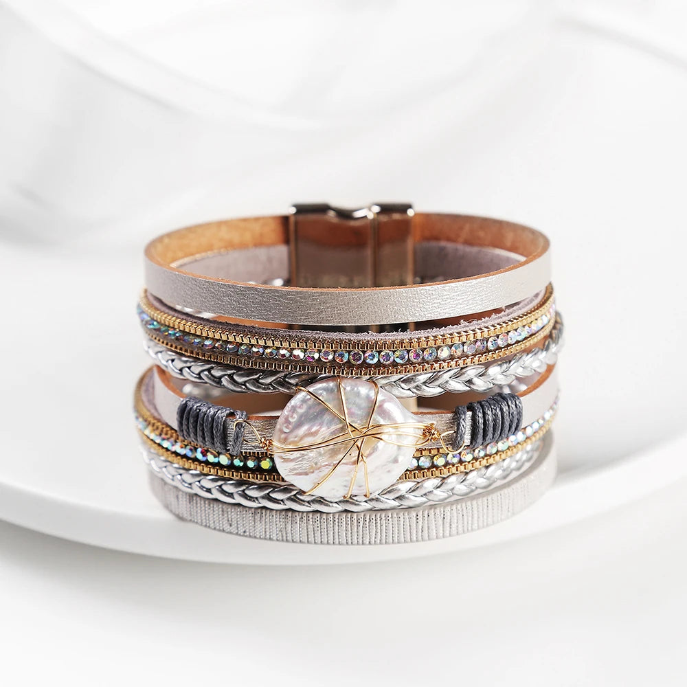 Genuine Leather Wrap Bracelet