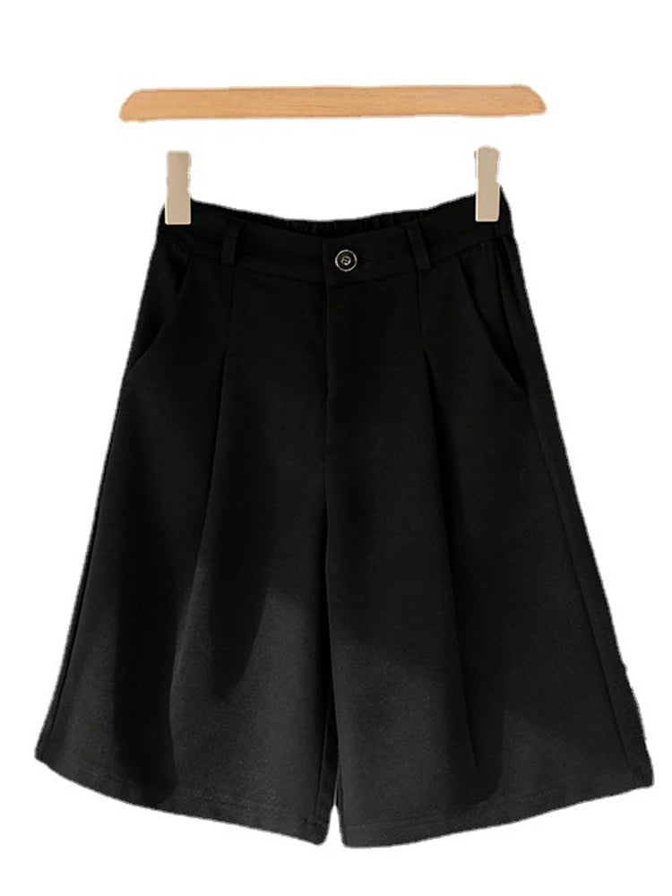 Summer Wide Leg Knee-length Shorts