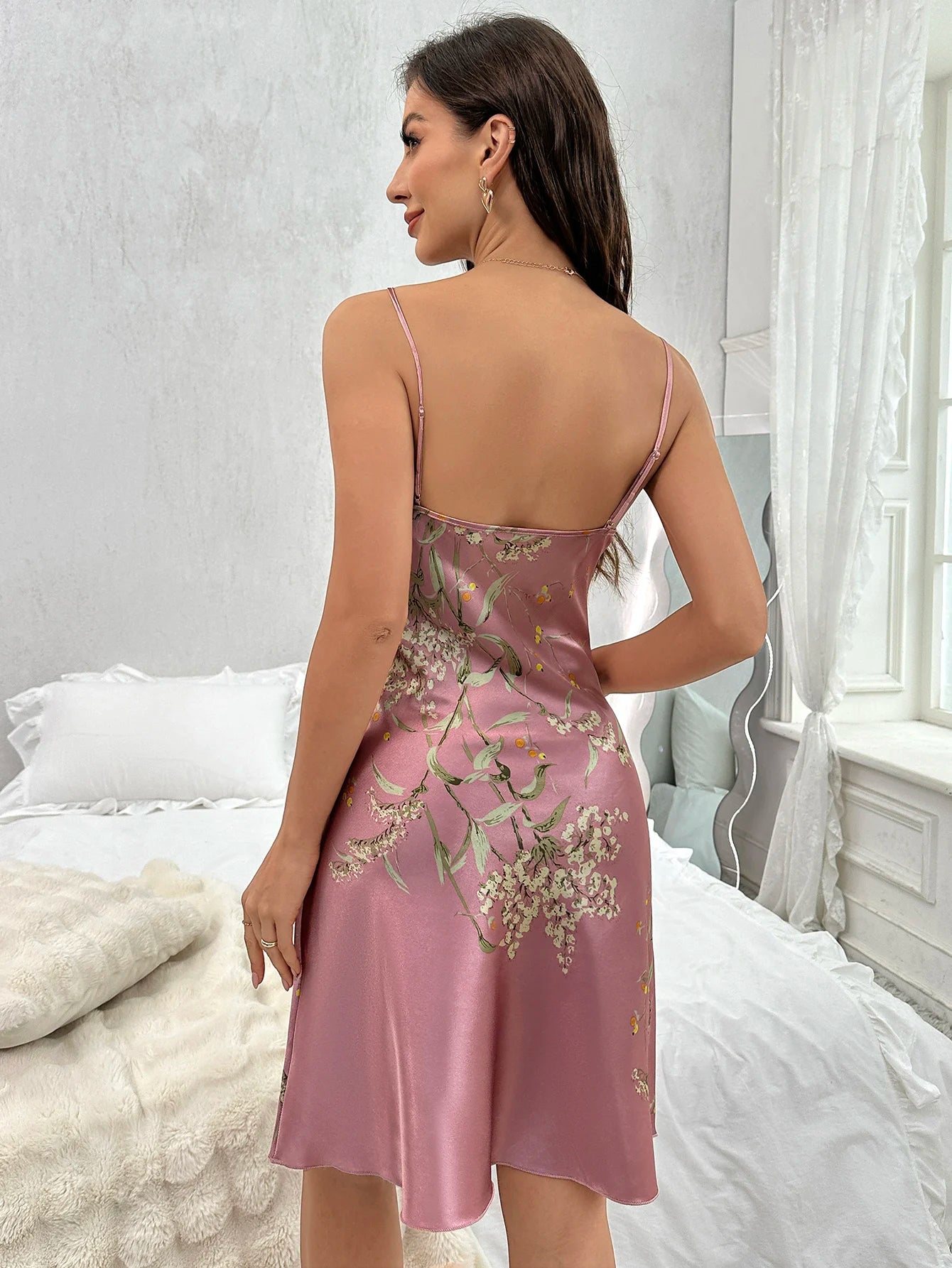 Sultry Sleep Dress with Spaghetti Straps