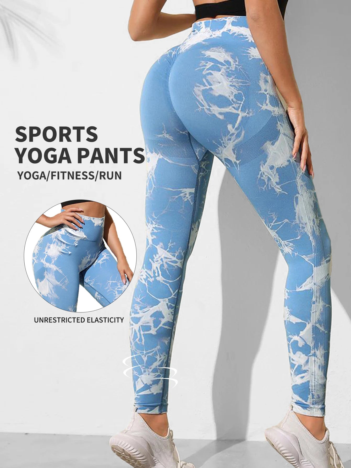 Seamless Tie Dye Yoga Leggings