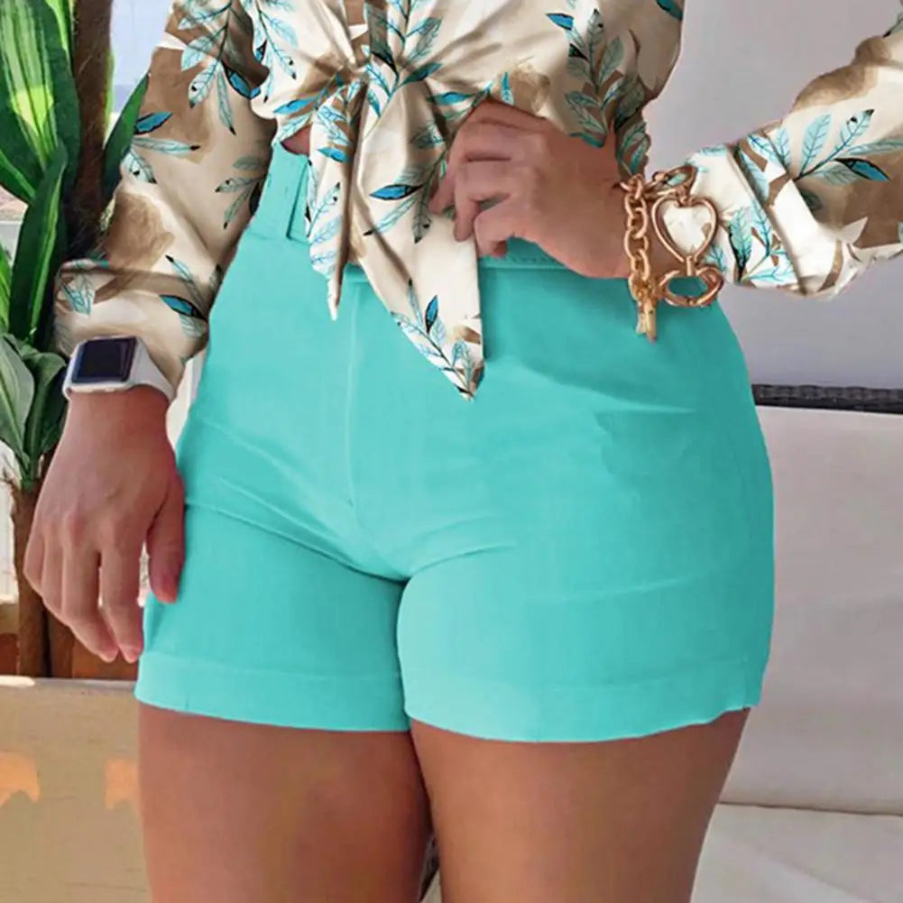 Chic Summer High Waist Office Shorts for Women