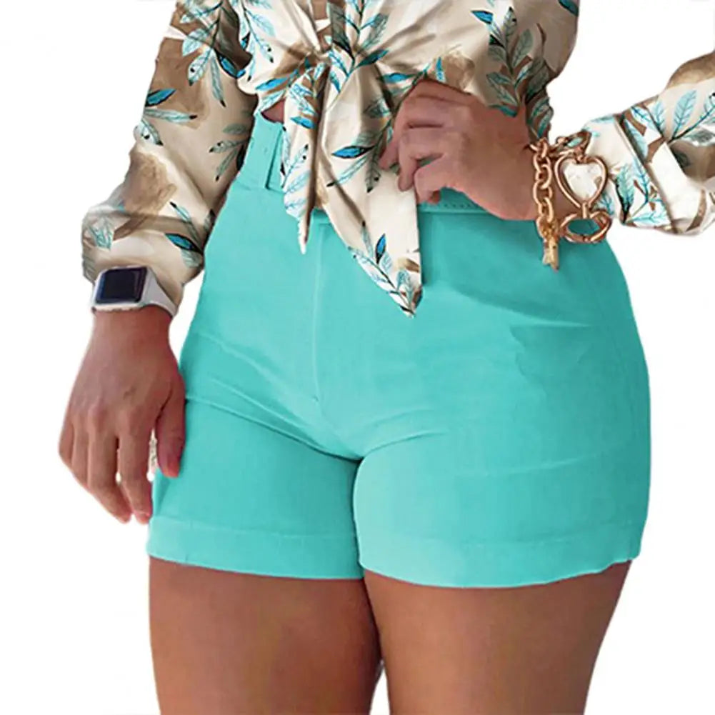 Chic Summer High Waist Office Shorts for Women