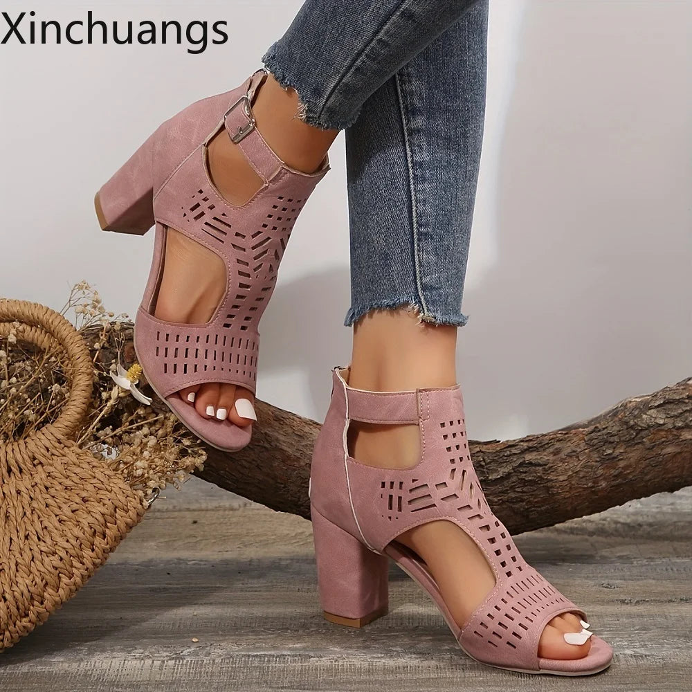 High Quality Leather Heels
