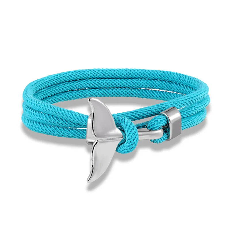 Whale Tail Anchor Multilayer Bracelet