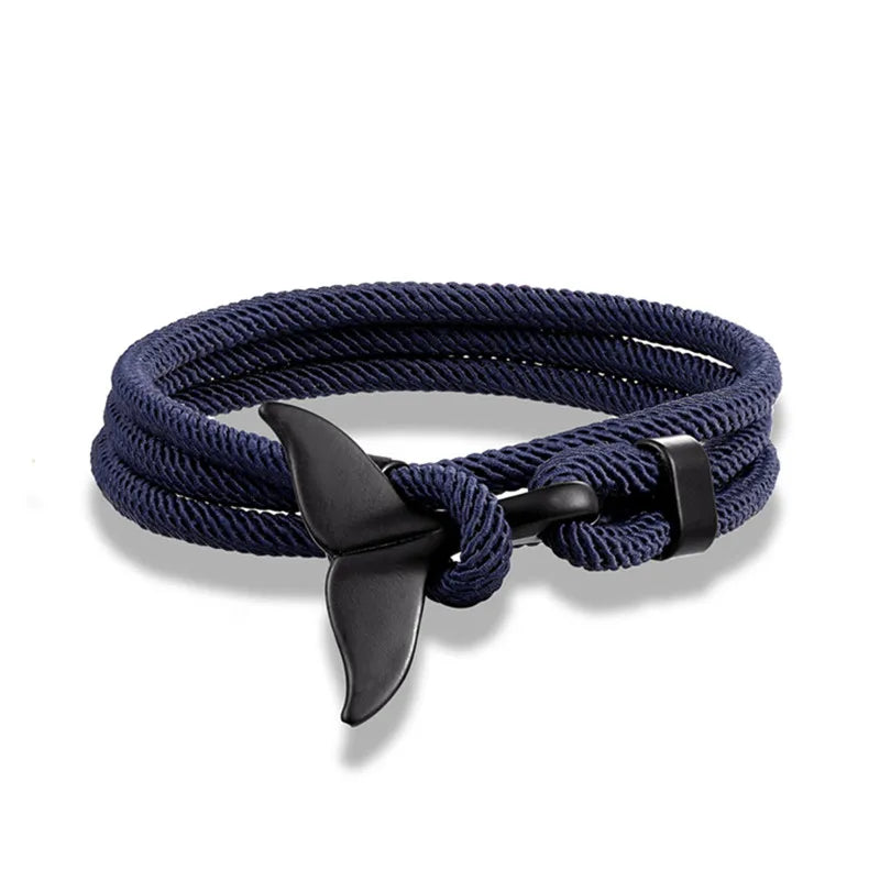 Whale Tail Anchor Multilayer Bracelet