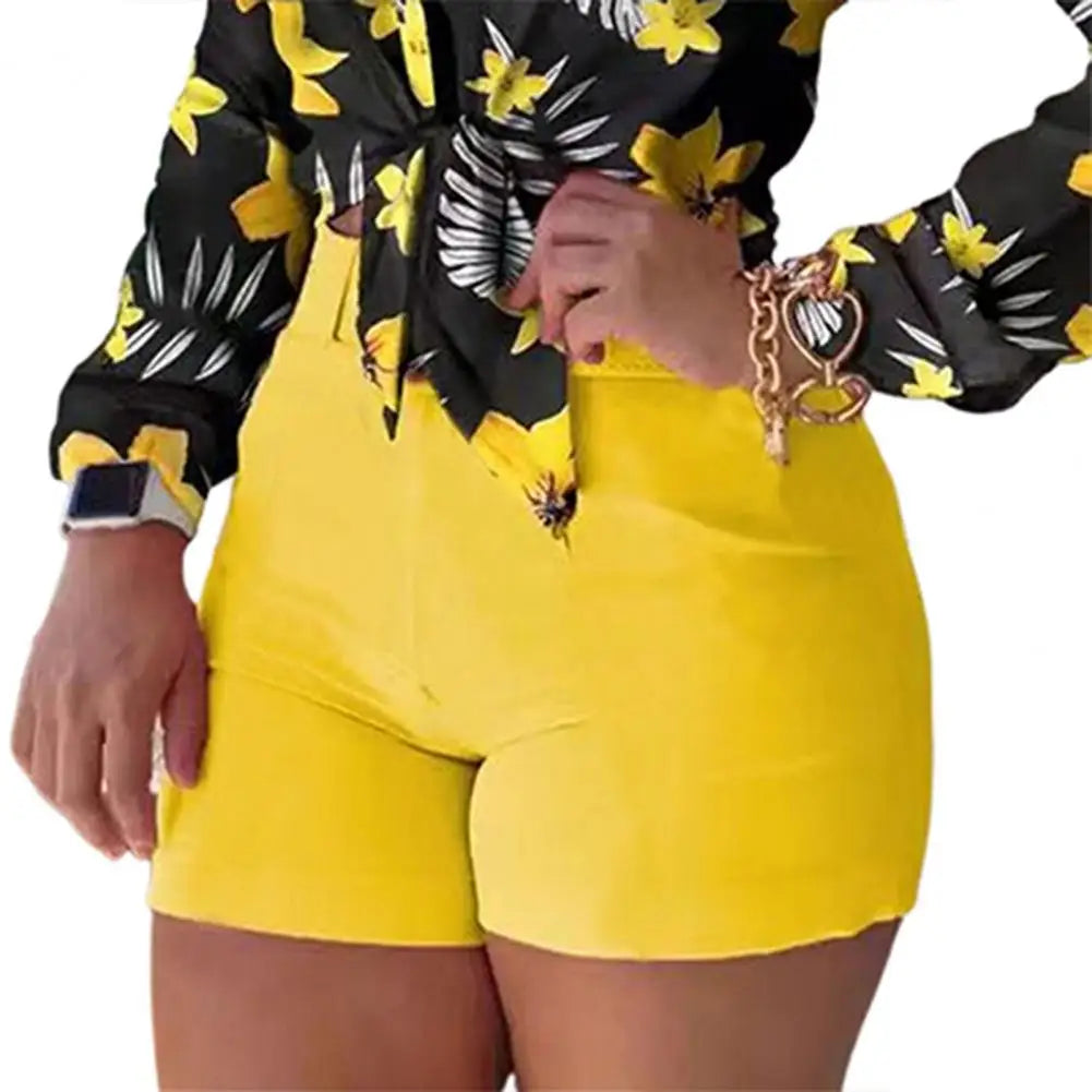 Chic Summer High Waist Office Shorts for Women
