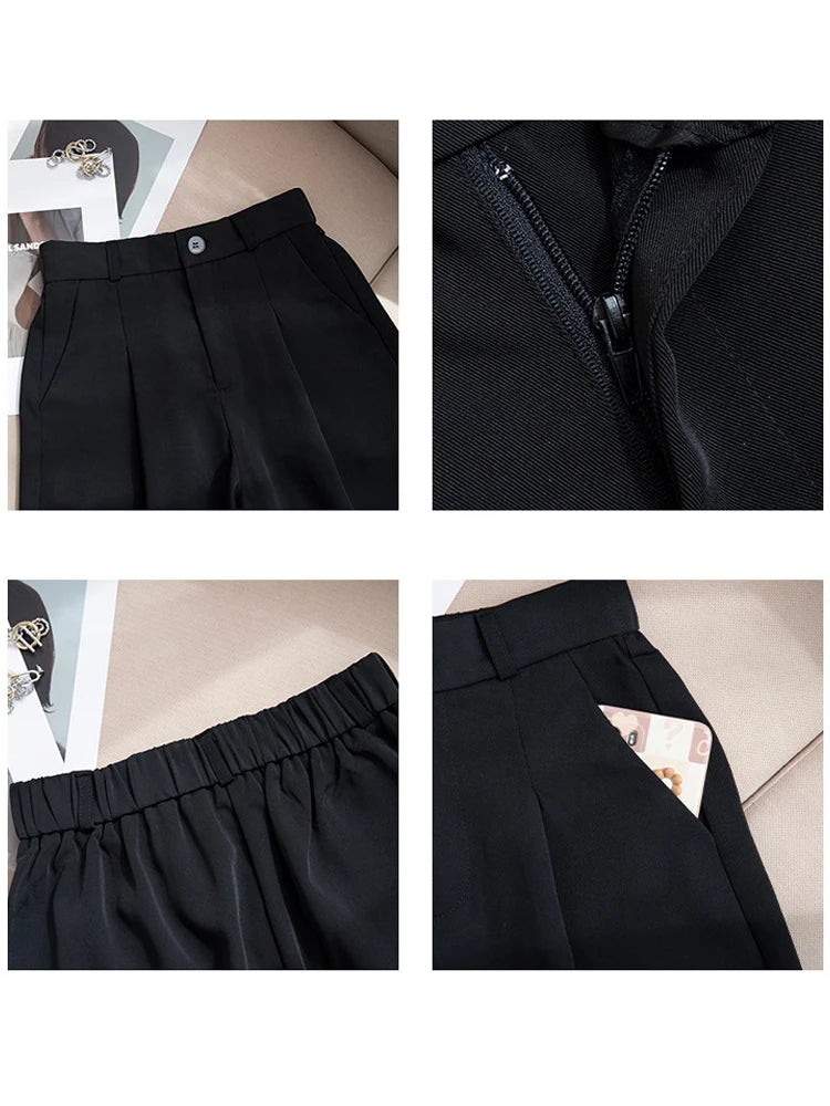 Summer Wide Leg Knee-length Shorts