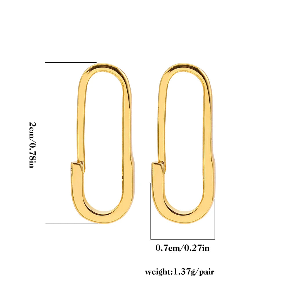 Paper Clip Pin Earrings