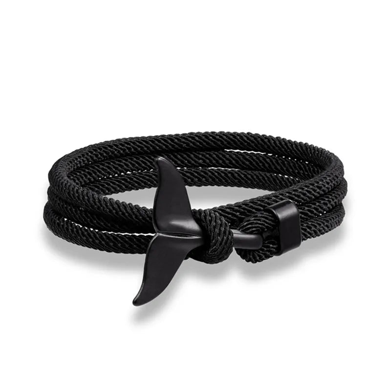 Whale Tail Anchor Multilayer Bracelet