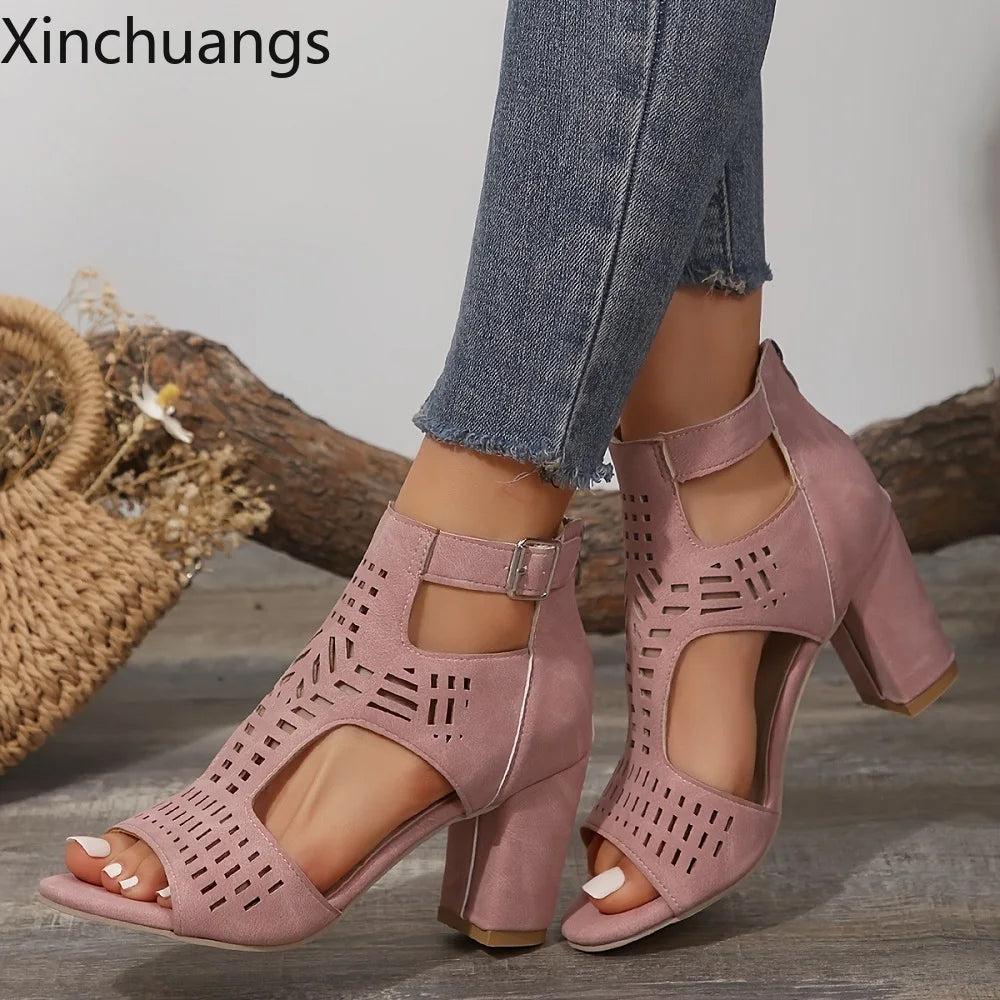 High Quality Leather Heels