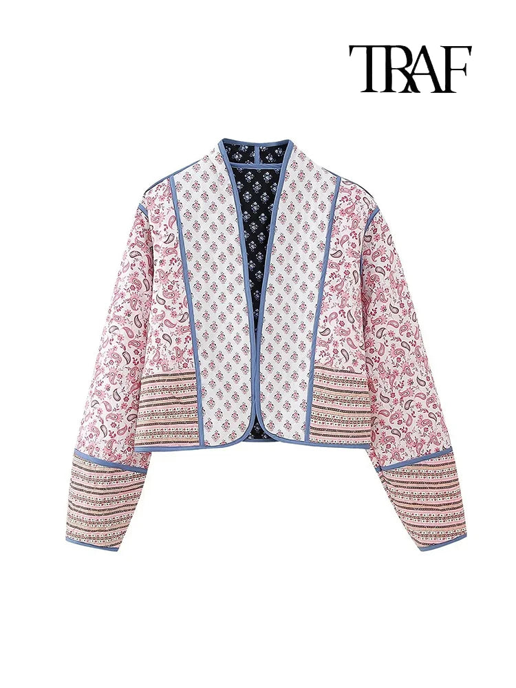 Vintage Flower Quilted Coat
