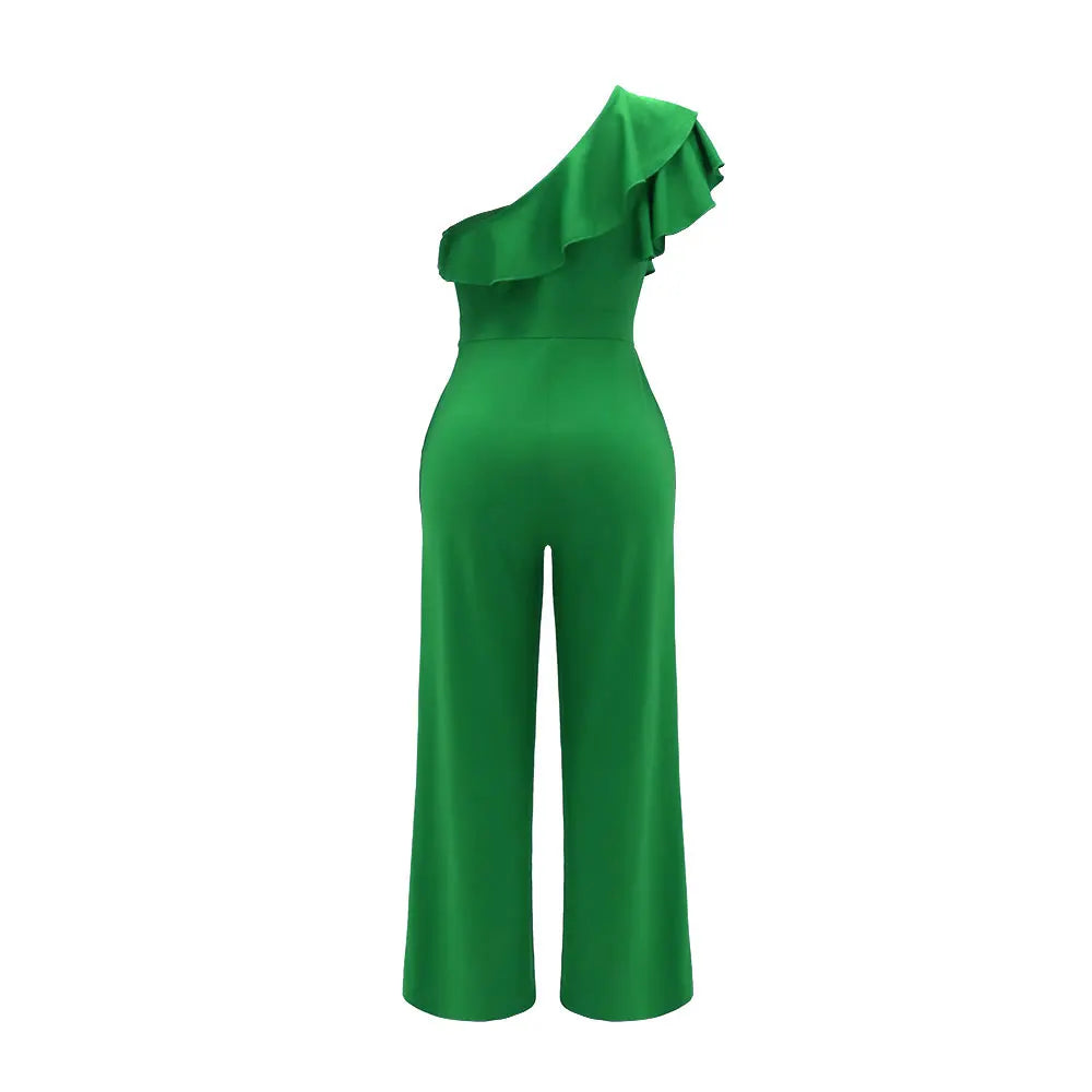 Elegant One Shoulder Jumpsuit for Spring & Summer