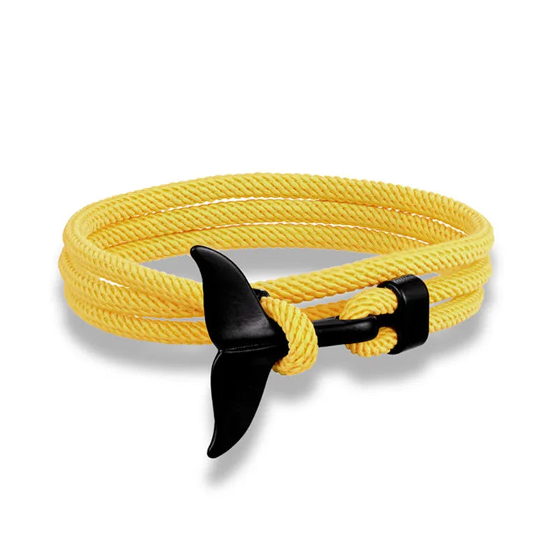 Whale Tail Anchor Multilayer Bracelet