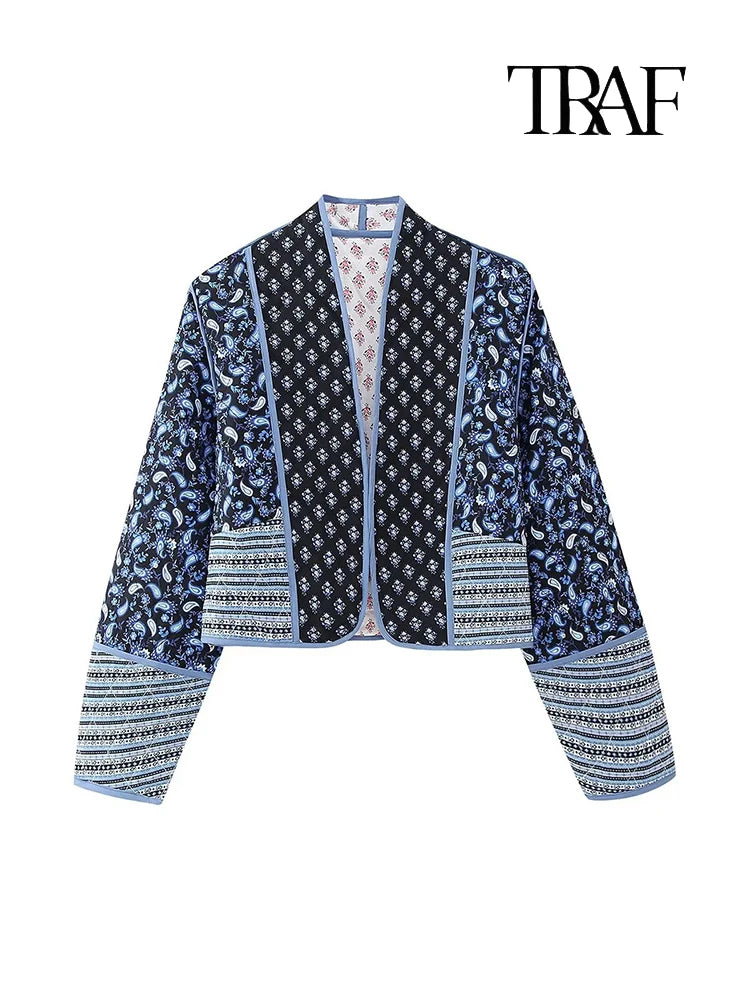 Vintage Flower Quilted Coat