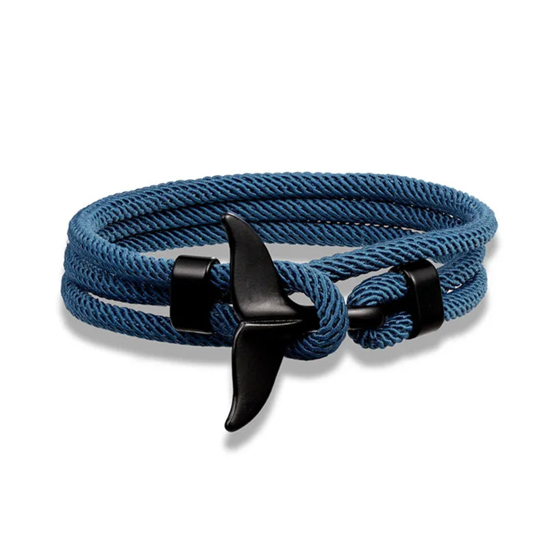 Whale Tail Anchor Multilayer Bracelet