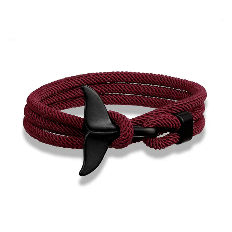 Whale Tail Anchor Multilayer Bracelet