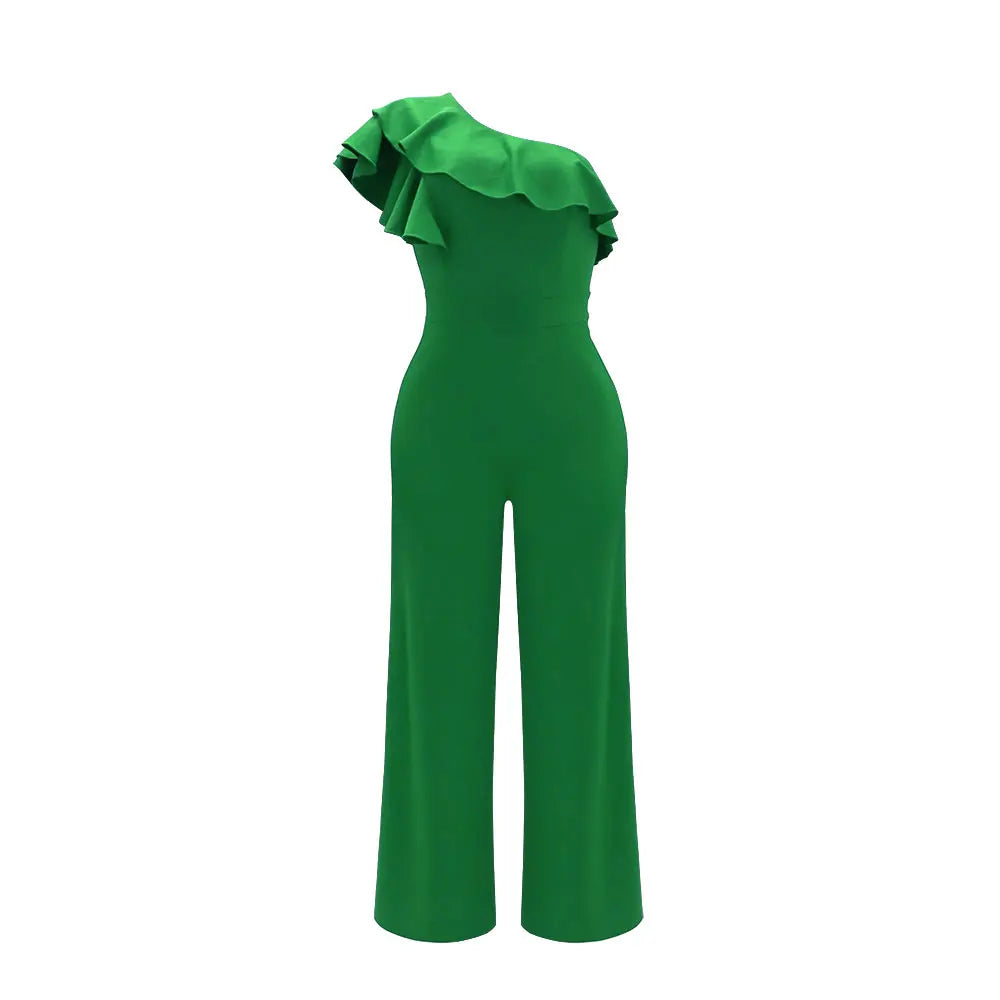 Elegant One Shoulder Jumpsuit for Spring & Summer