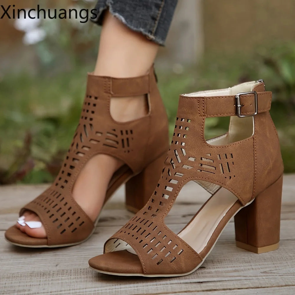 High Quality Leather Heels