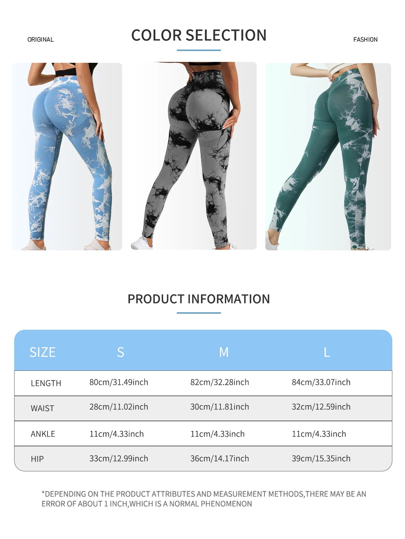 Seamless Tie Dye Yoga Leggings