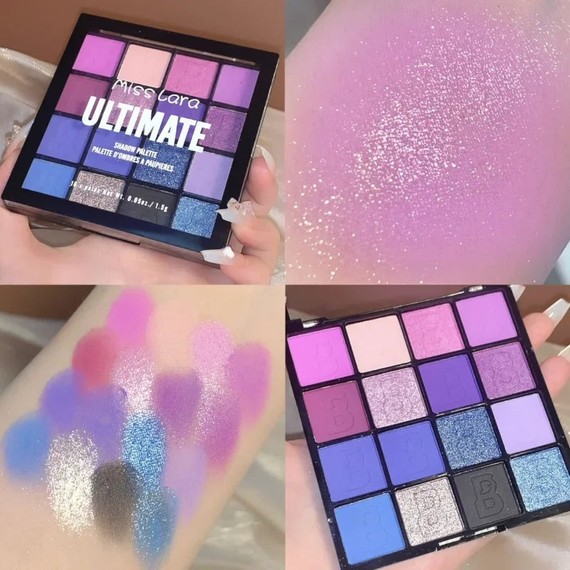 16 Color Pigmented Eye Shadow Palette