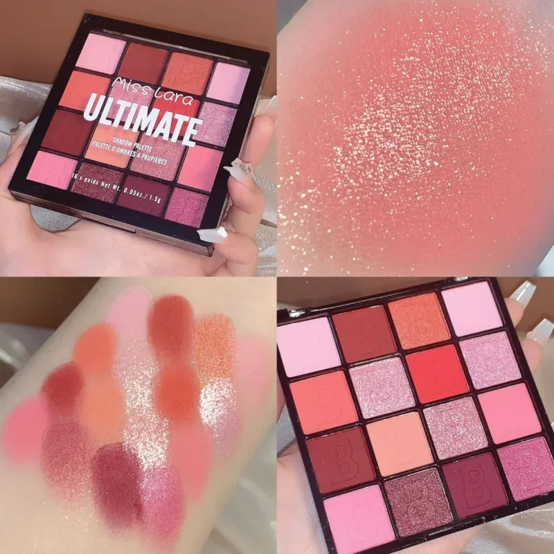 16 Color Pigmented Eye Shadow Palette