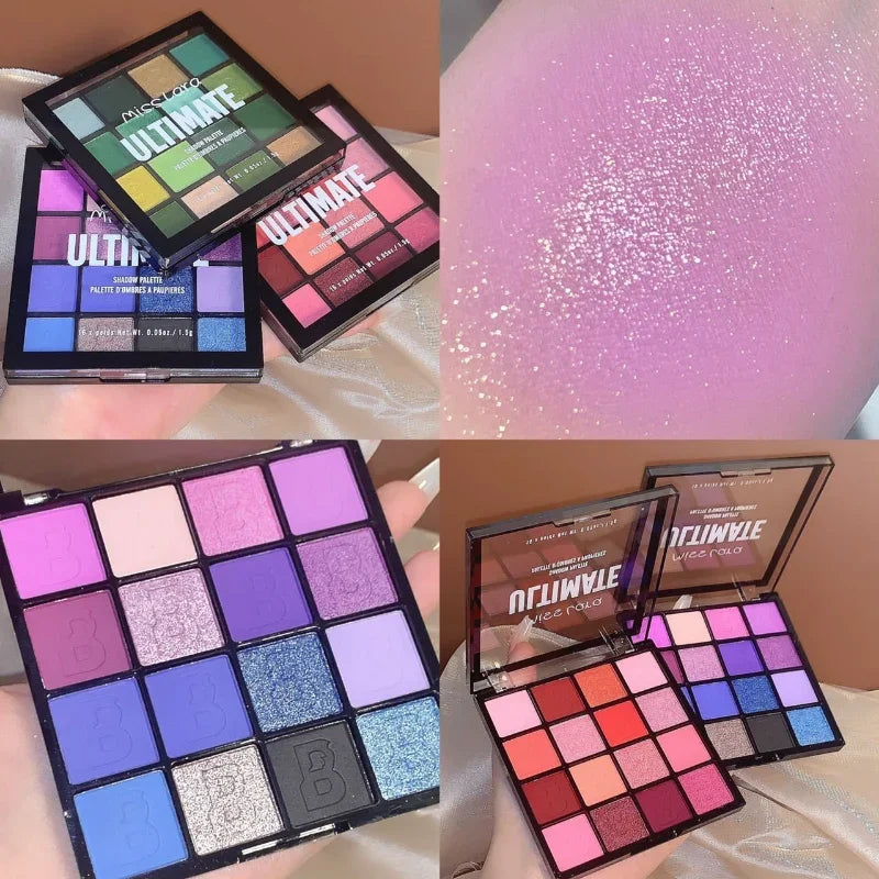 16 Color Pigmented Eye Shadow Palette
