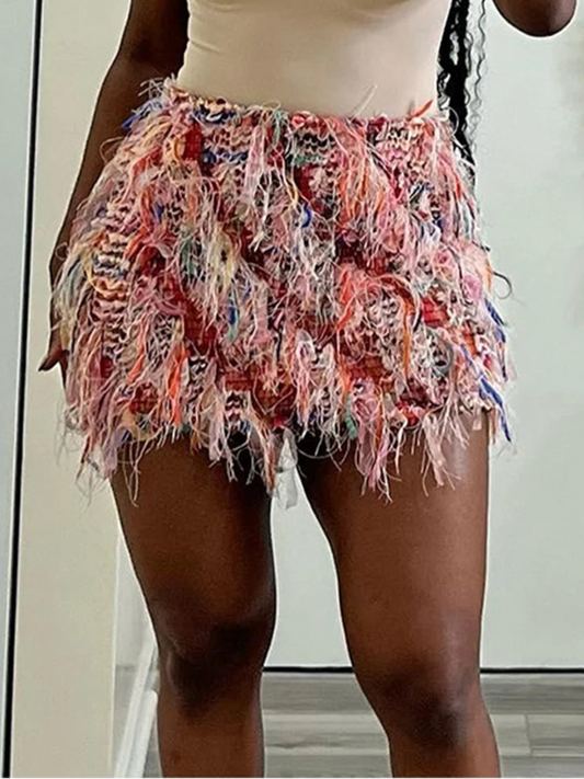 Sexy Skirt with Tassel