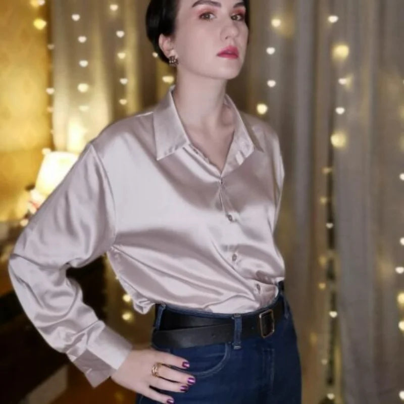 Vintage Satin Blouse