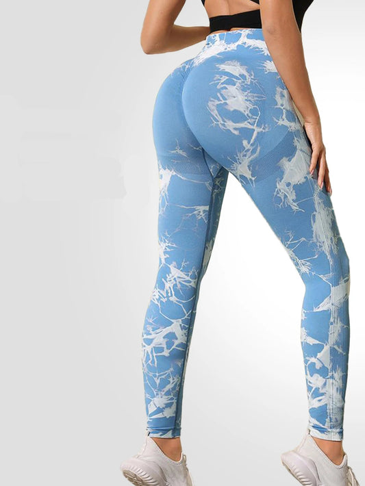 Seamless Tie Dye Yoga Leggings