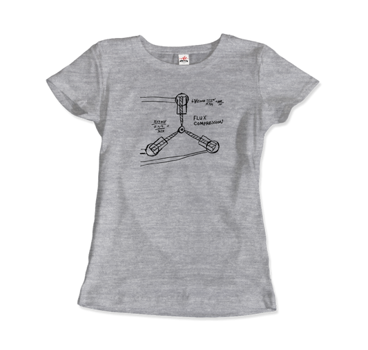 Flux Capacitor Sketch from Back to the Future T-Shirt-10